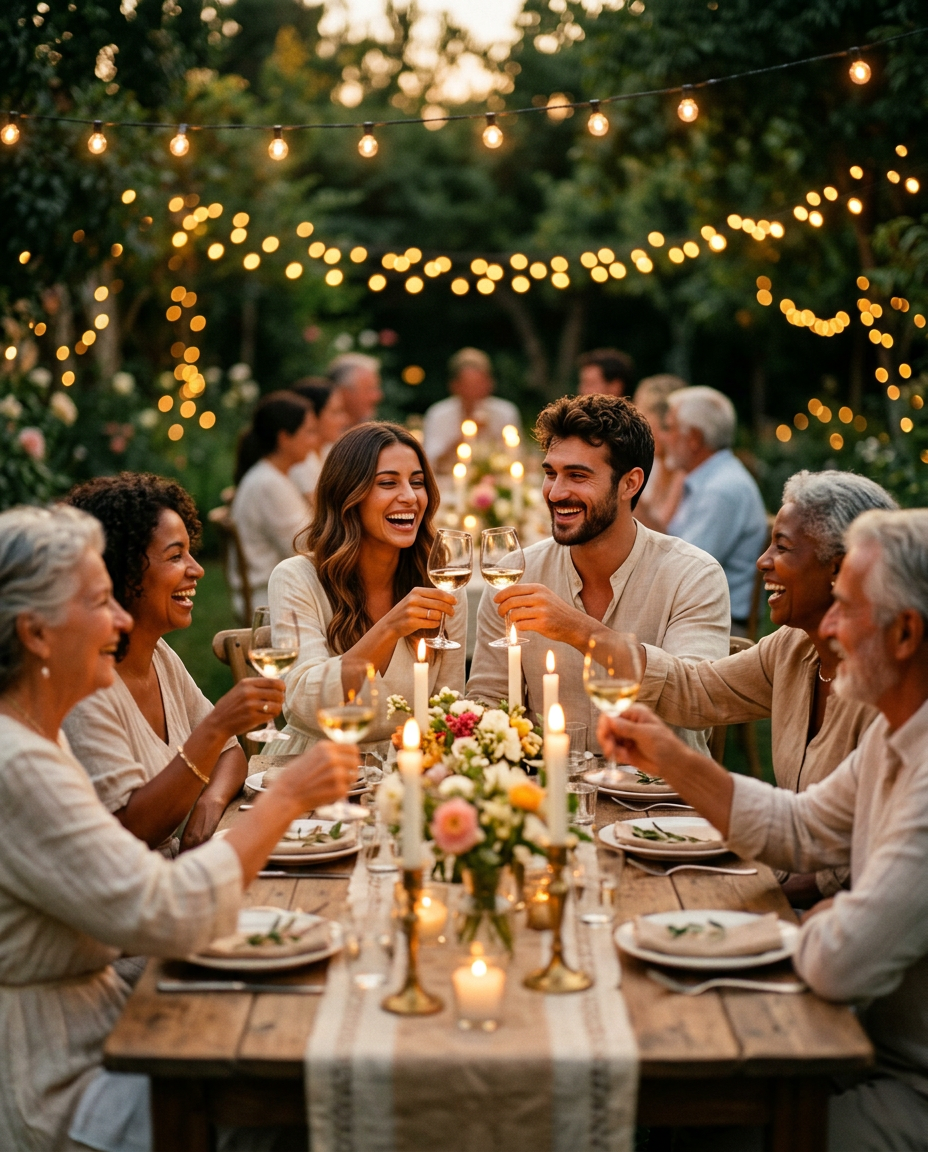 celebrating together